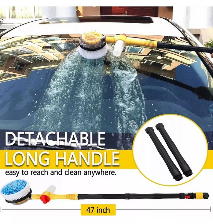 Kit Cepillo Giratorio Lavado Carro