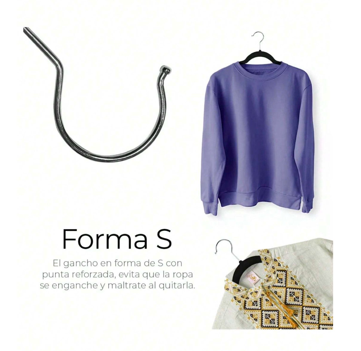 Set 30 Ganchos De Terciopelo