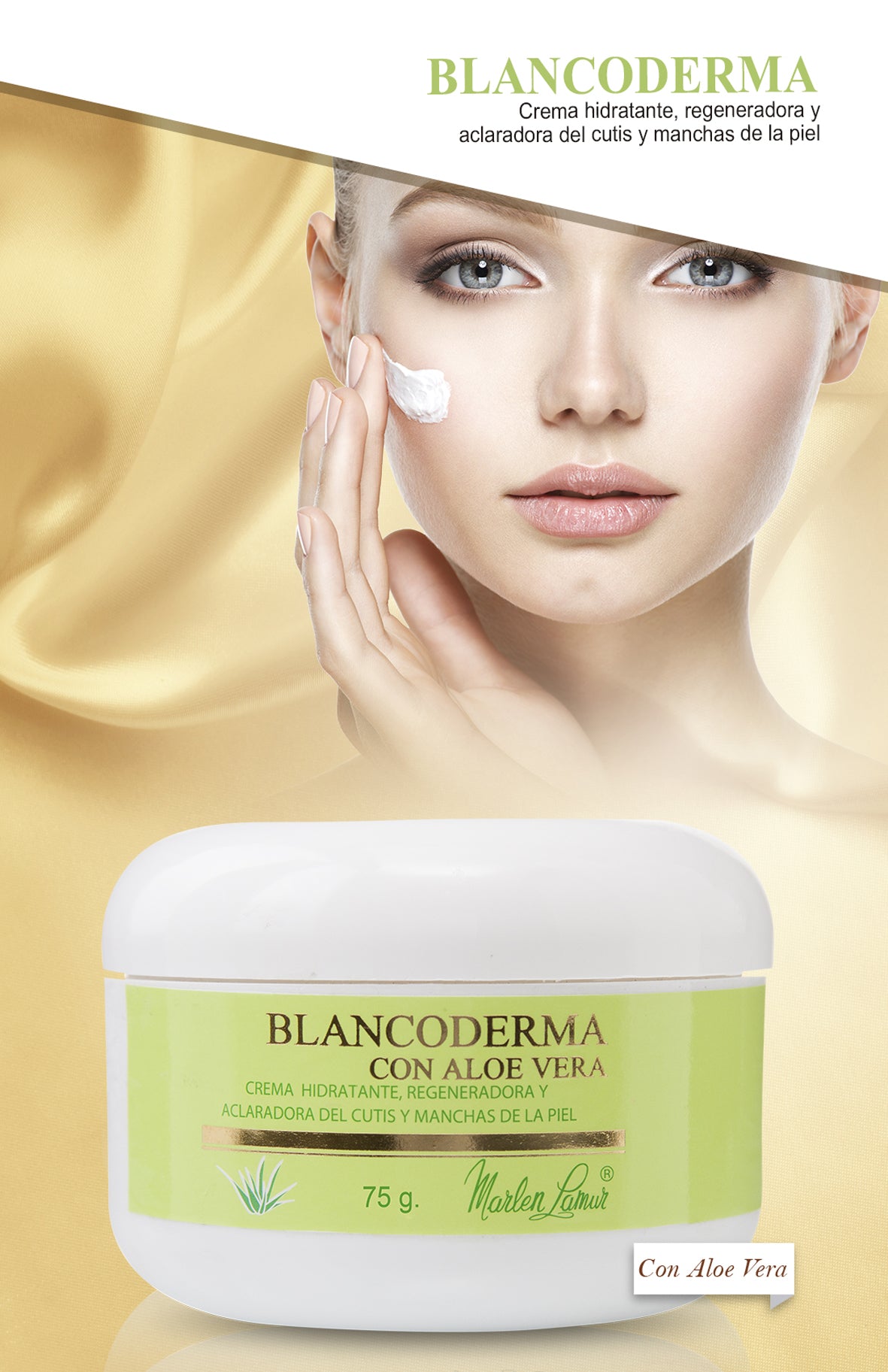 Crema blanqueadora Blancoderma Aloe Vera