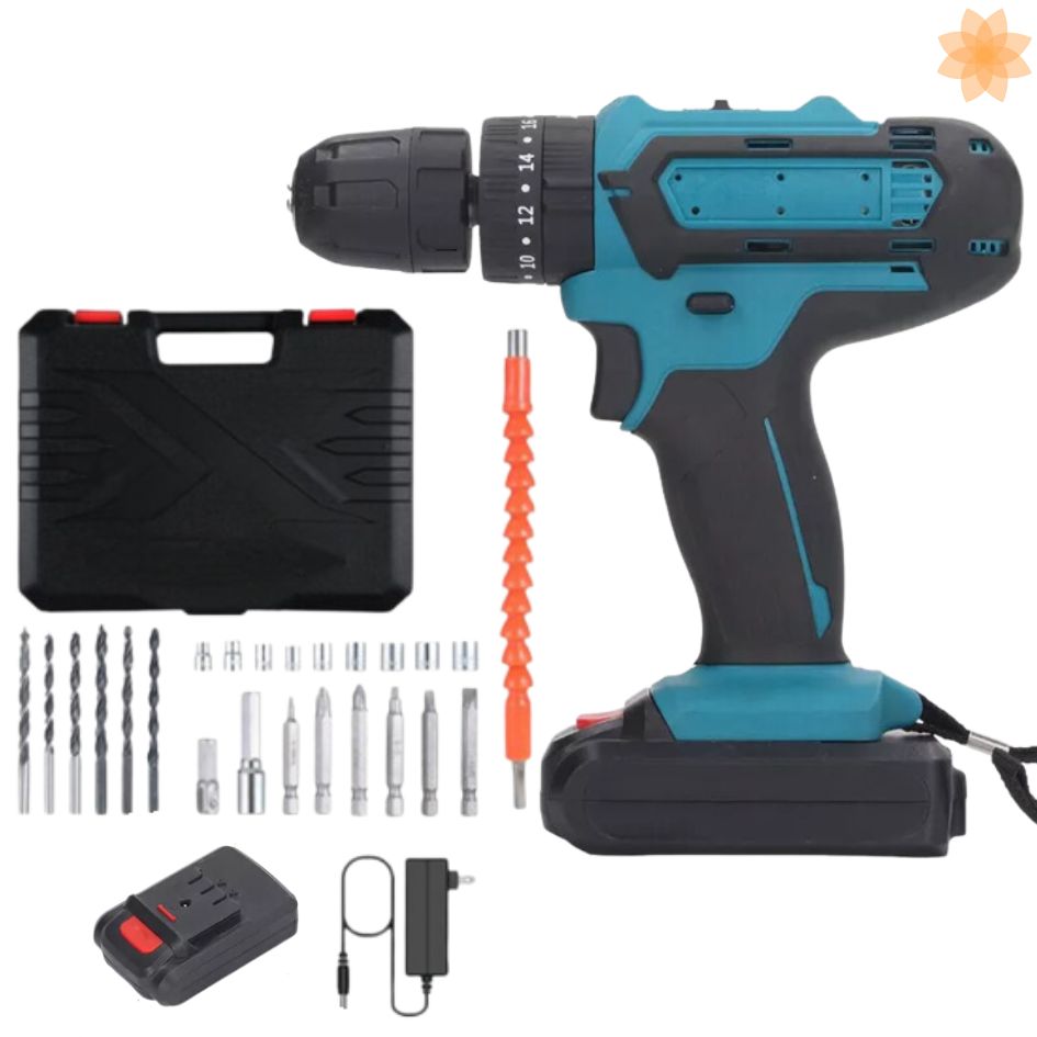 Kit de Taladro Inalambrico de Litio