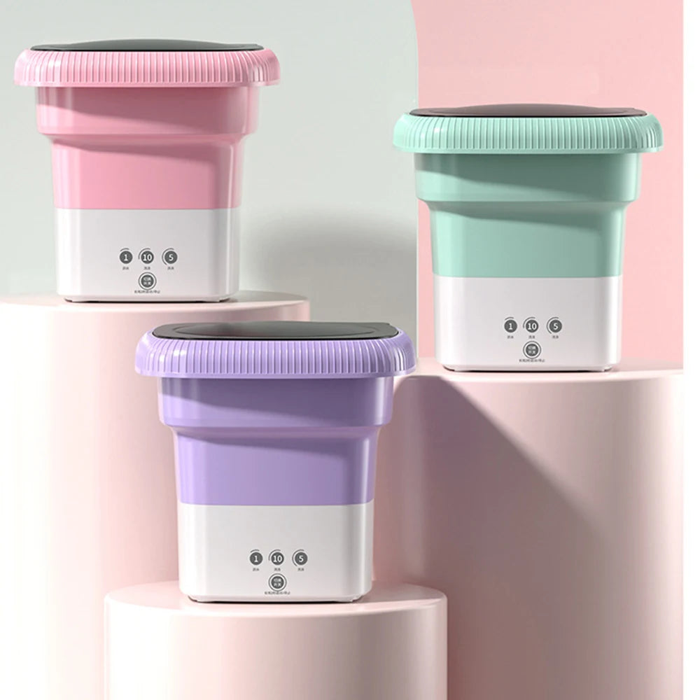 Mini Lavadora Plegable Portatil