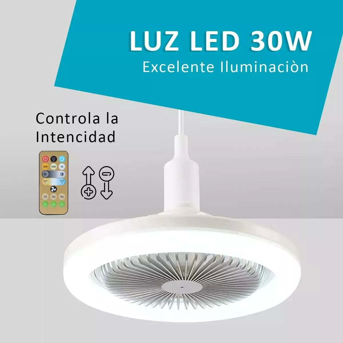 Foco Ventilador Lampara Led de Techo