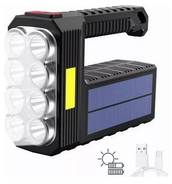 Lampara Solar Cob Recargable 8 Leds