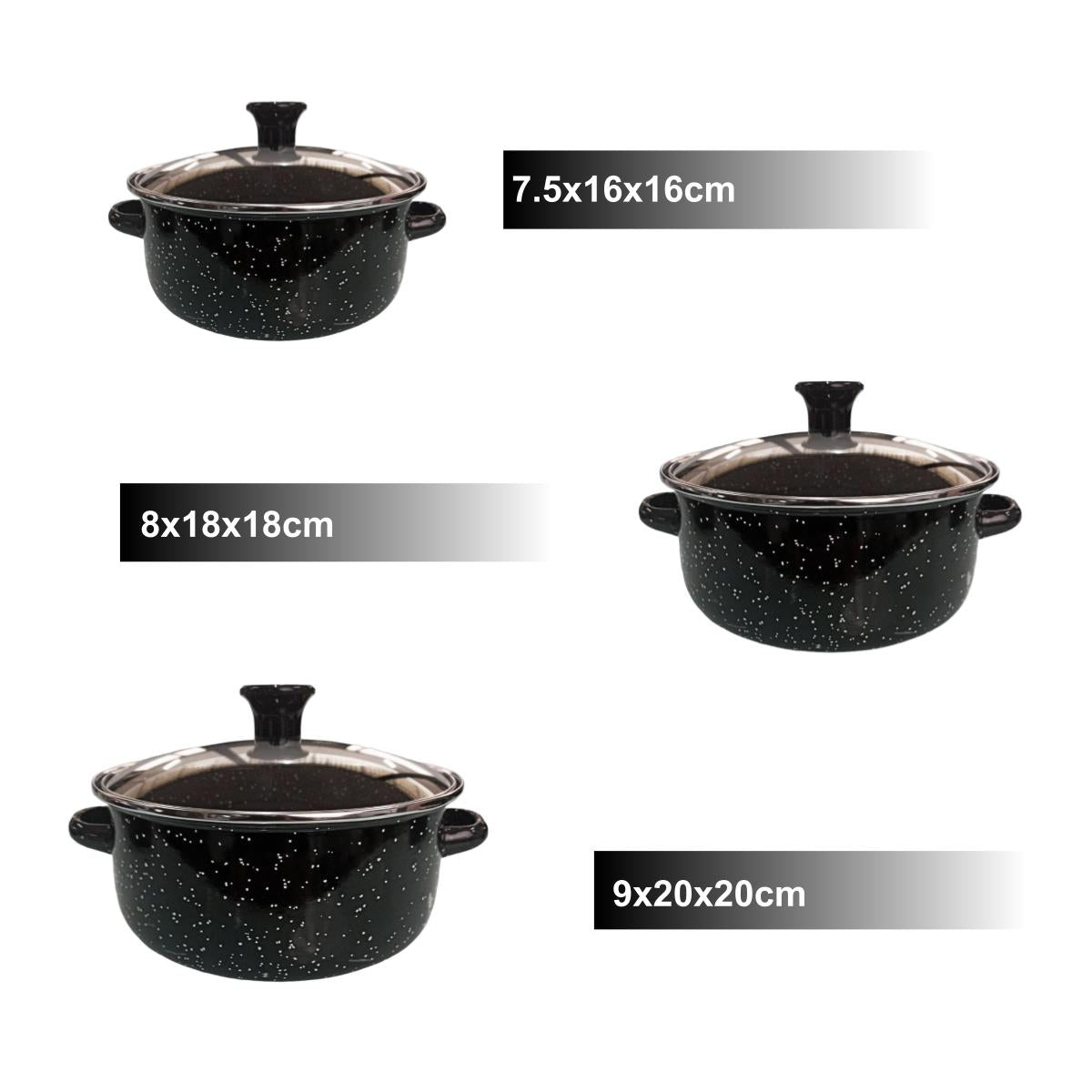 Ollas International 6pz Negro Shorbull