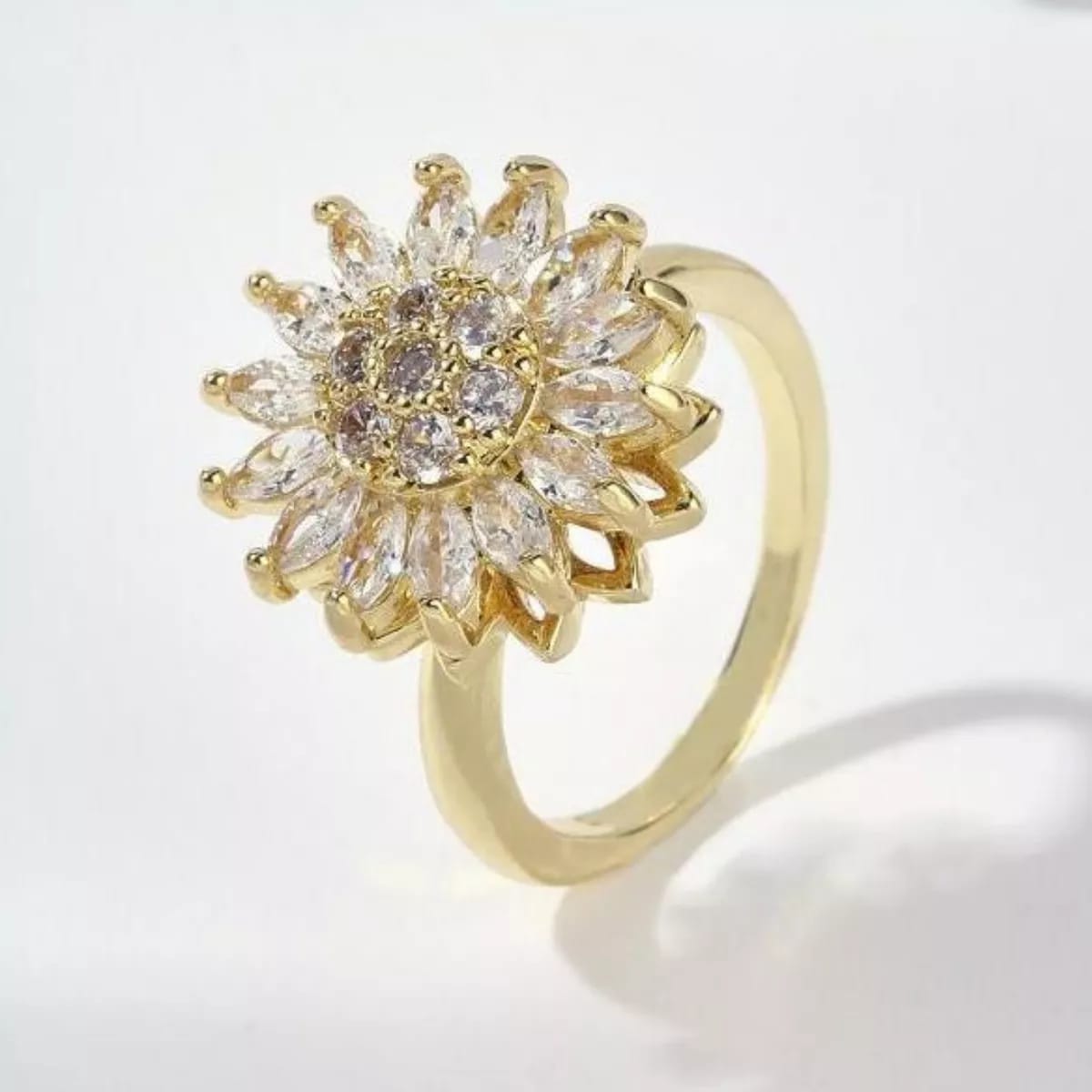 Anillo Girasol Giratorio