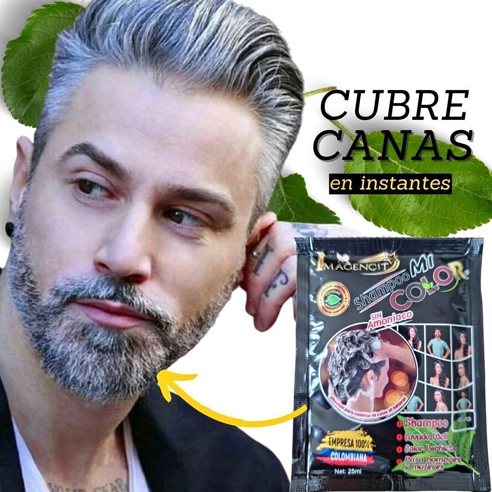 Shampoo Cubre Canas  Negro