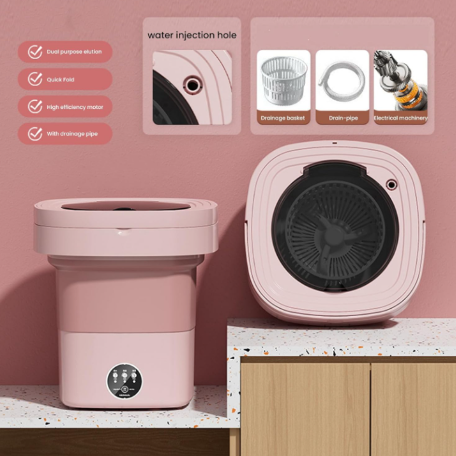 Mini Lavadora Plegable Portatil