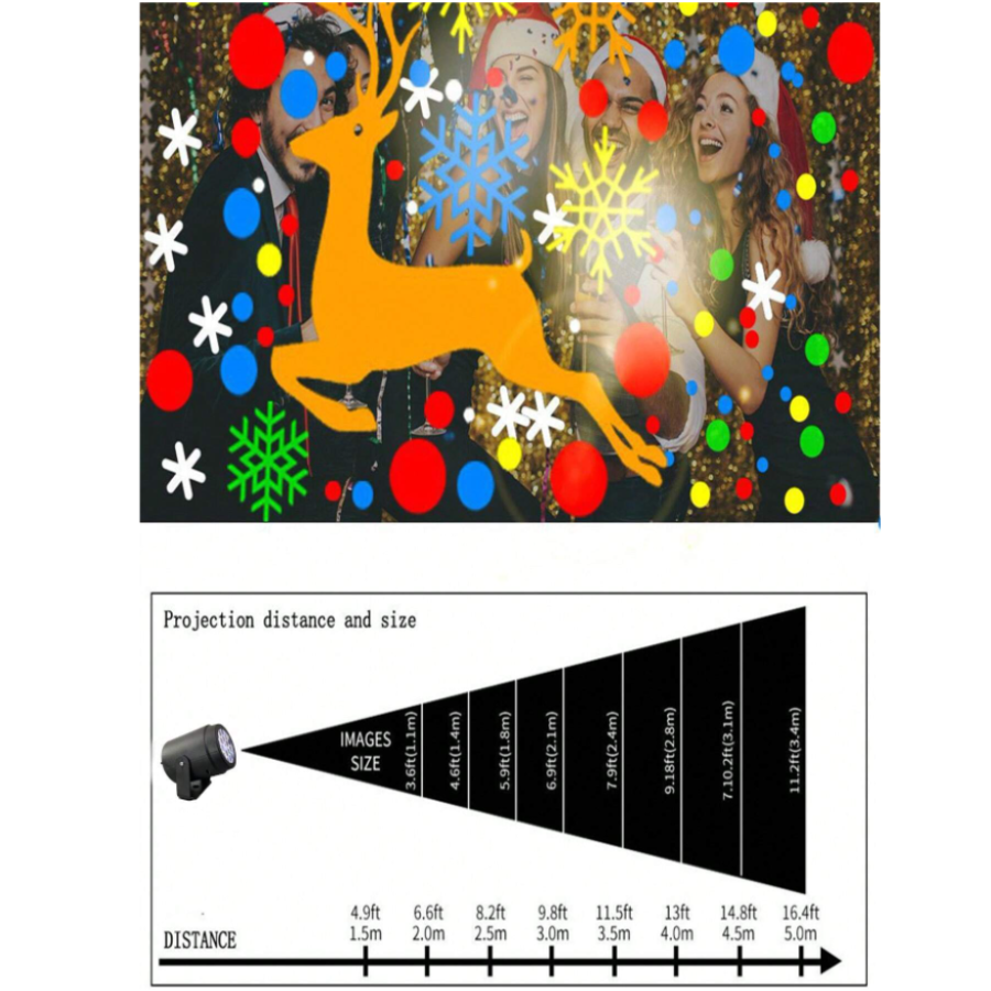 Luz De Proyección Laser Proyector Navidad