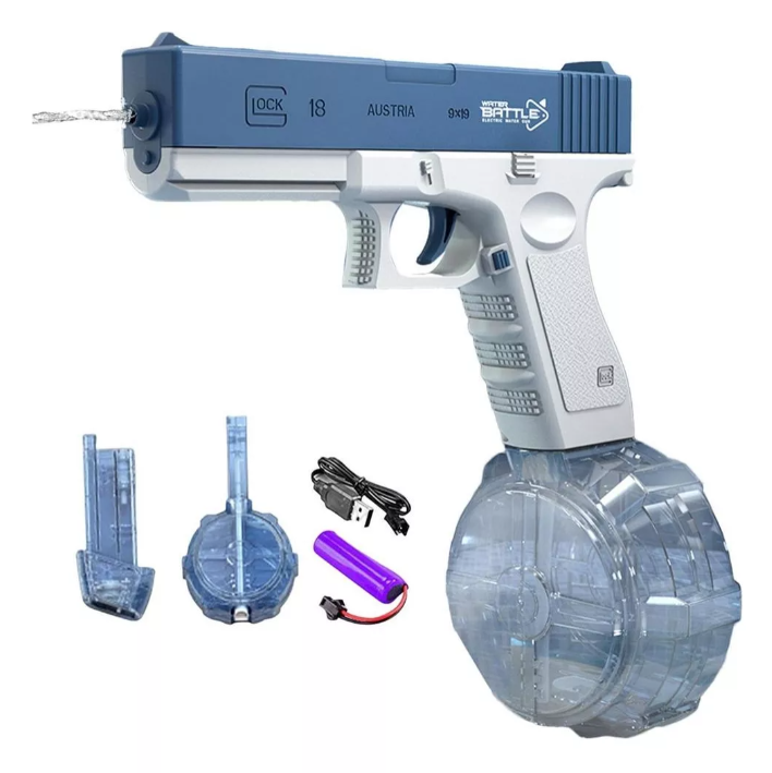 Pistola Agua Disparo Automático Recargable