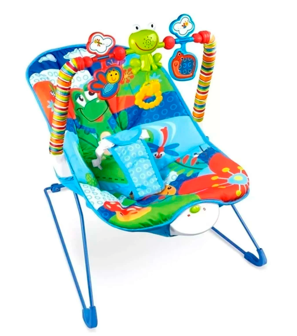 Silla Mecedora de Bebe Interactiva Azul