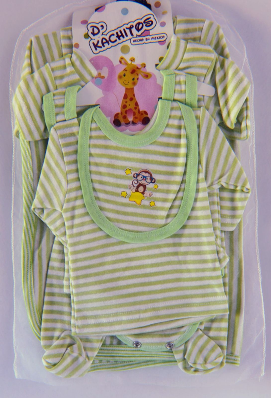 Kit Ropa de Algodón 7 Pzs de Bebe