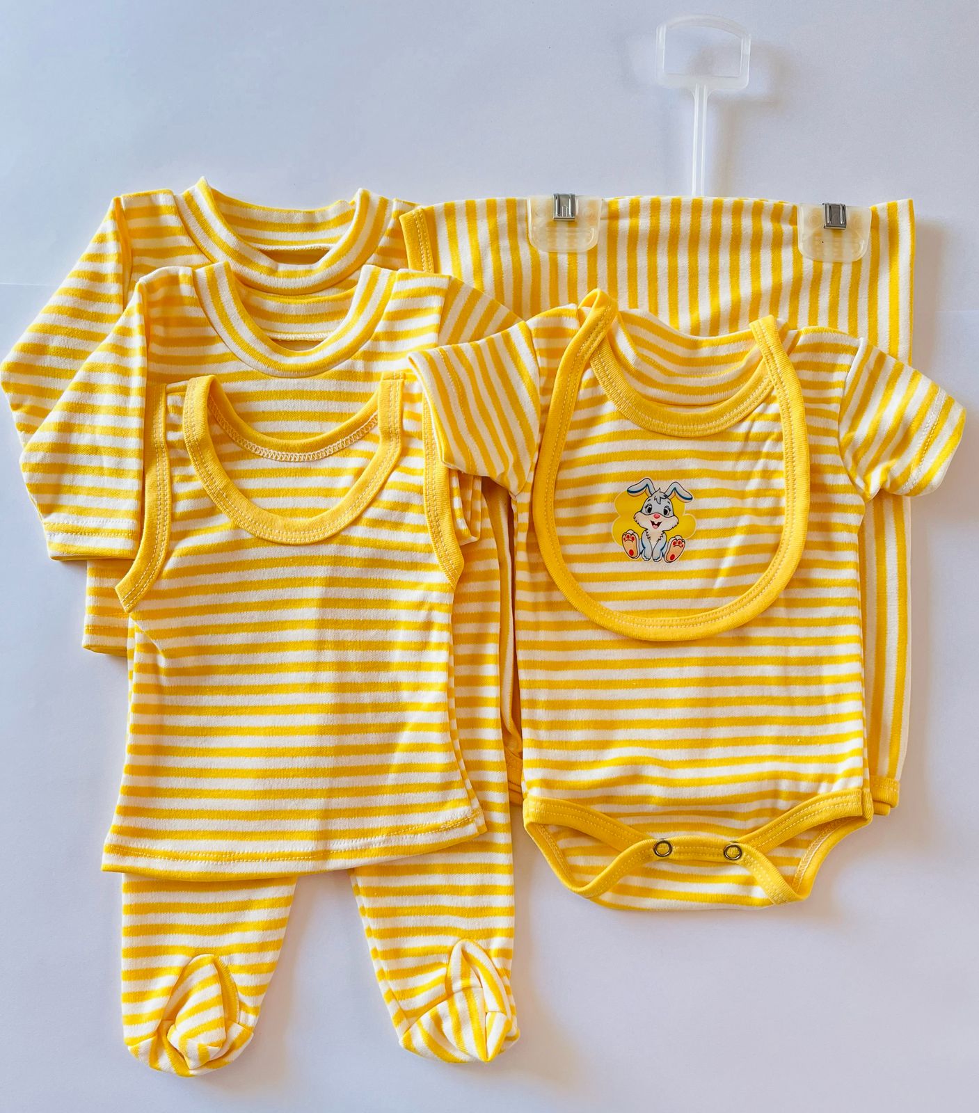 Kit Ropa de Algodón 7 Pzs de Bebe