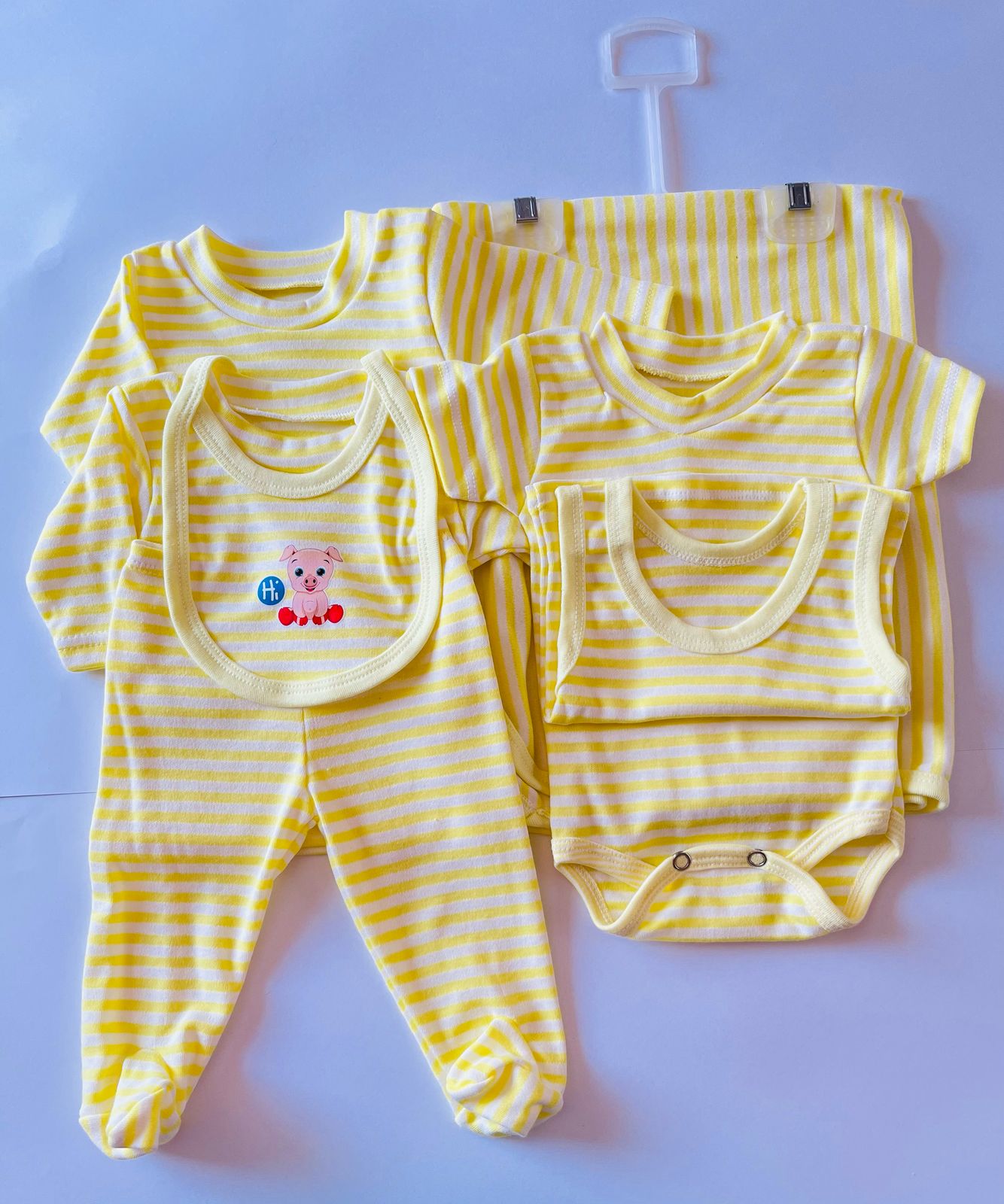 Kit Ropa de Algodón 7 Pzs de Bebe