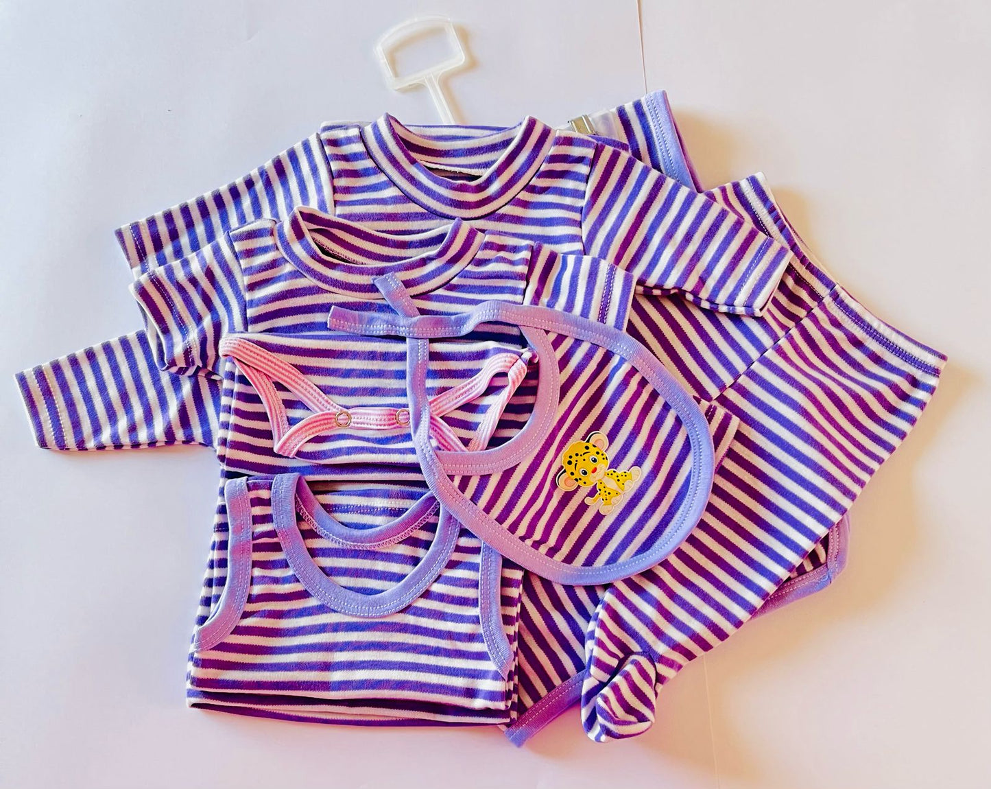 Kit Ropa de Algodón 7 Pzs de Bebe