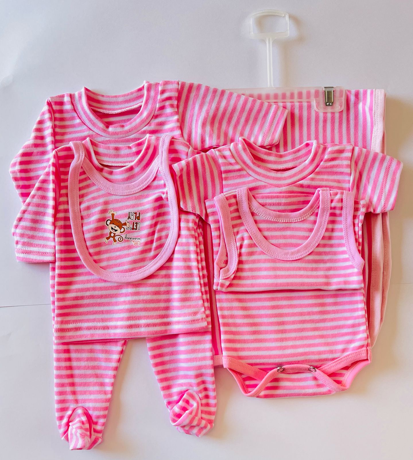 Kit Ropa de Algodón 7 Pzs de Bebe