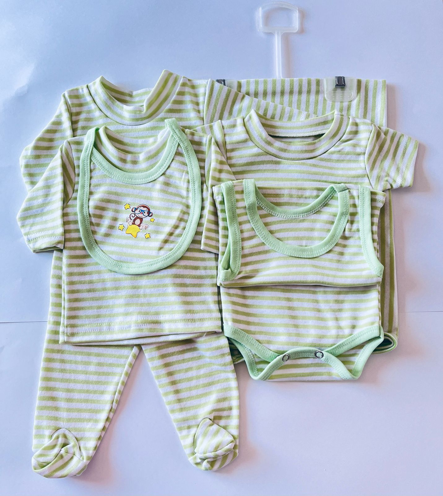 Kit Ropa de Algodón 7 Pzs de Bebe