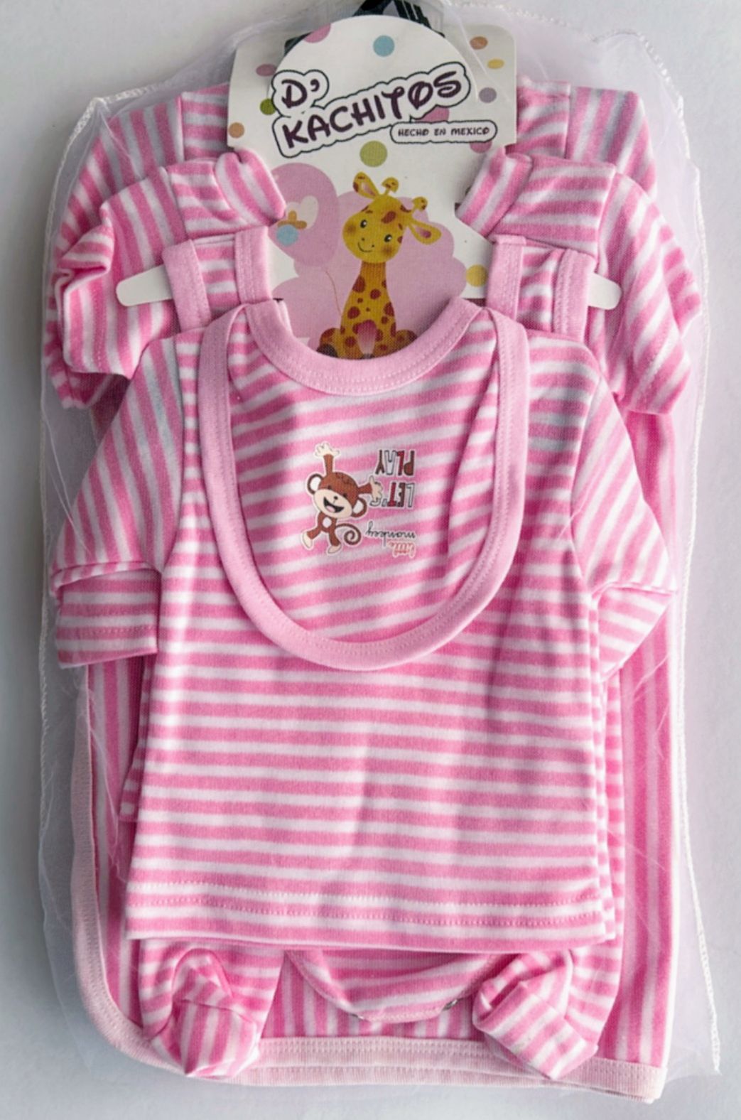 Kit Ropa de Algodón 7 Pzs de Bebe