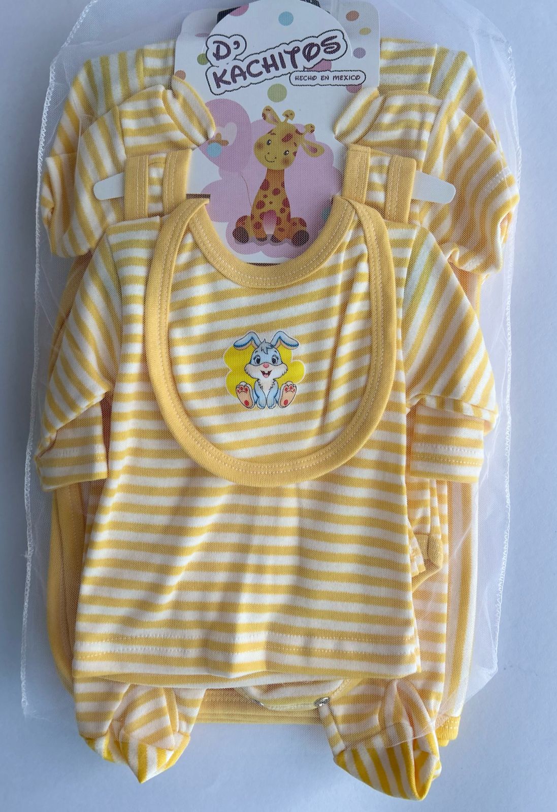 Kit Ropa de Algodón 7 Pzs de Bebe