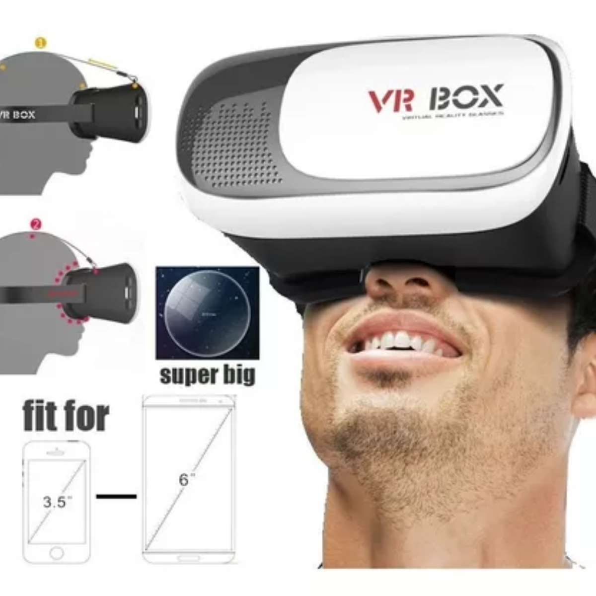Lentes Realidad Virtual Vr Box P. Móvil