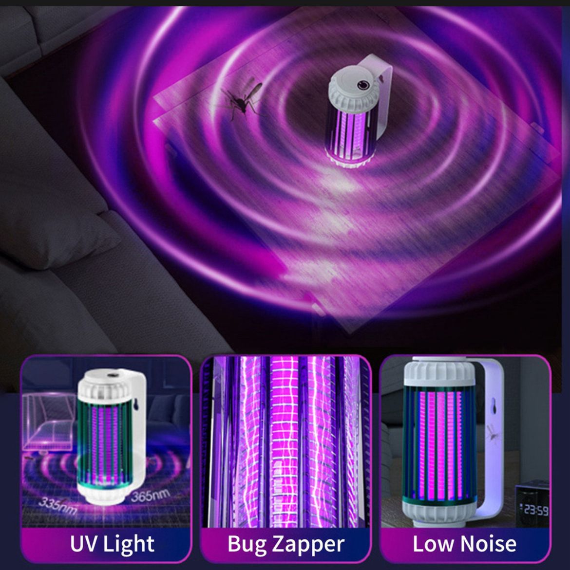 Lampara Colgante de Mosquitos