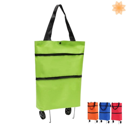 Bolsa Con Ruedas Plegable Portatil
