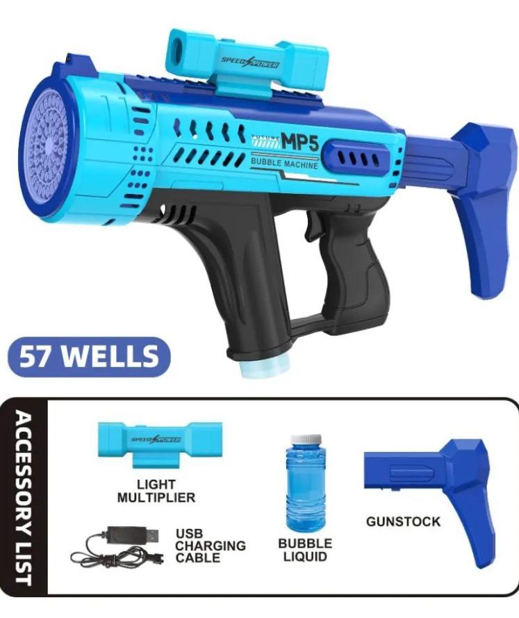 Pistola MP5 DE Burbujas