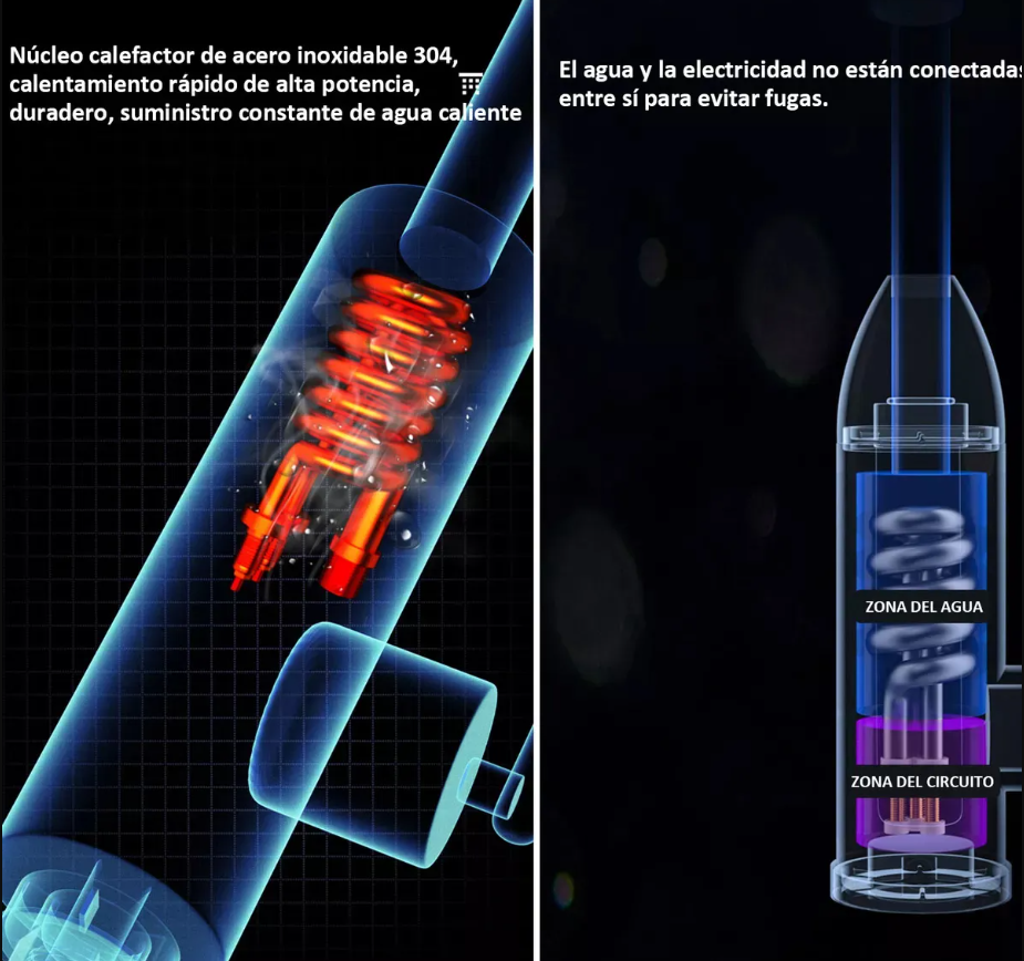 Grifo Electrico con Calentadro
