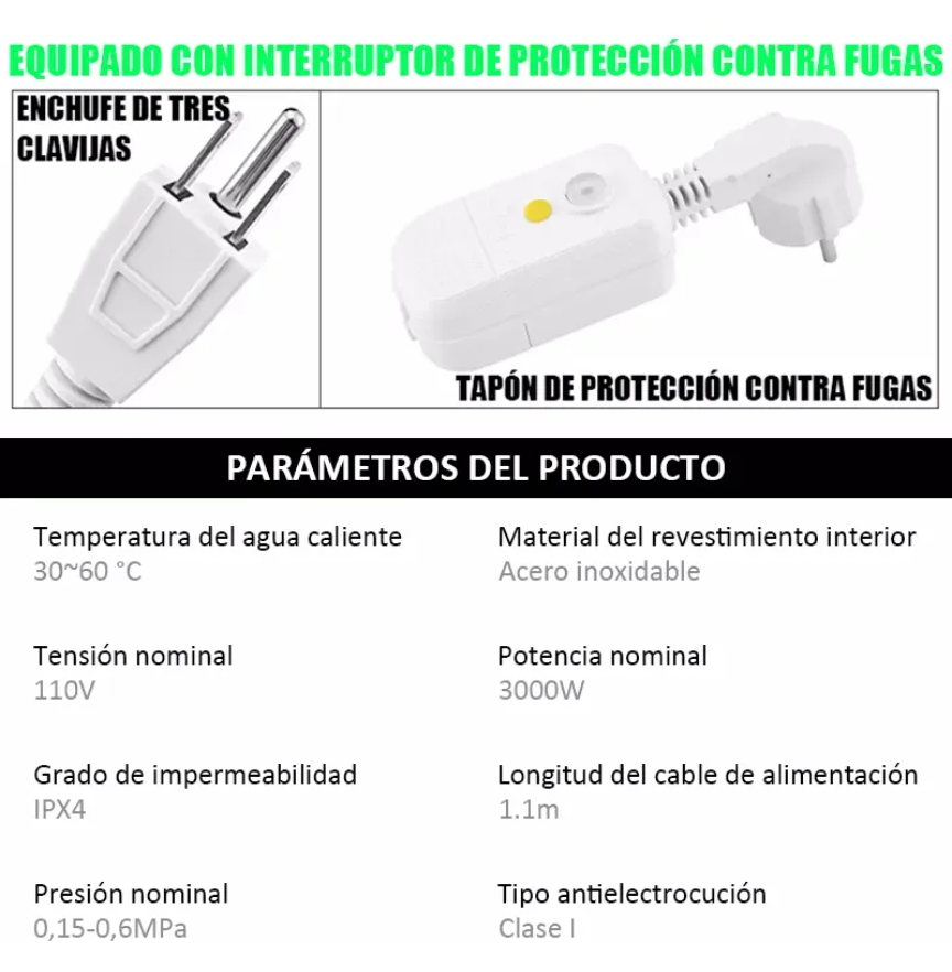 Grifo Electrico con Calentadro